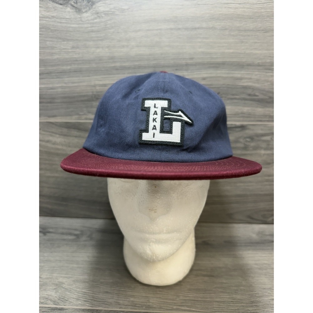 Lakai Letterman Polo Hat Adult Adjustable Cap Blue Red Baseball Hat Adjustable